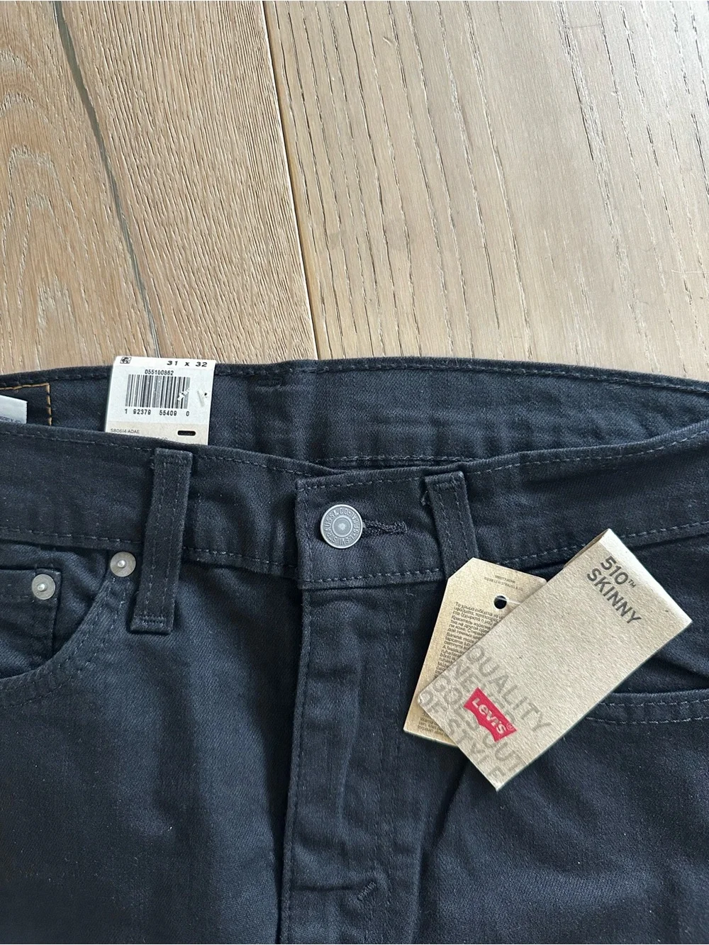 Levi's 510 Skinny Black Mens Jeans - Slim Stretch Fit